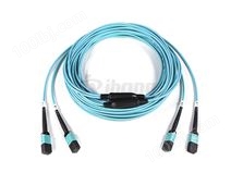 2*12 MPO/MTP-OM3多模24芯预成端主干缆延长线光纤跳线